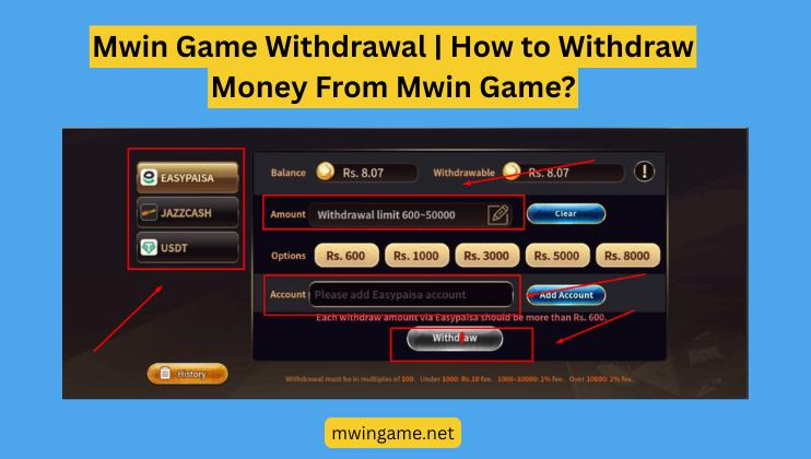 Mwin Game Withdrawal